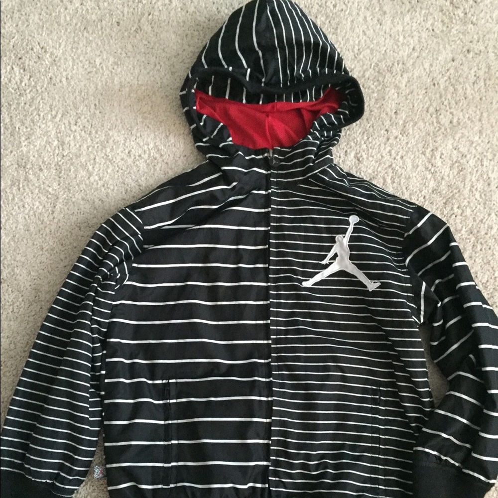 Nike Jordan Jumpman Striped Track Jacket w/ Hood