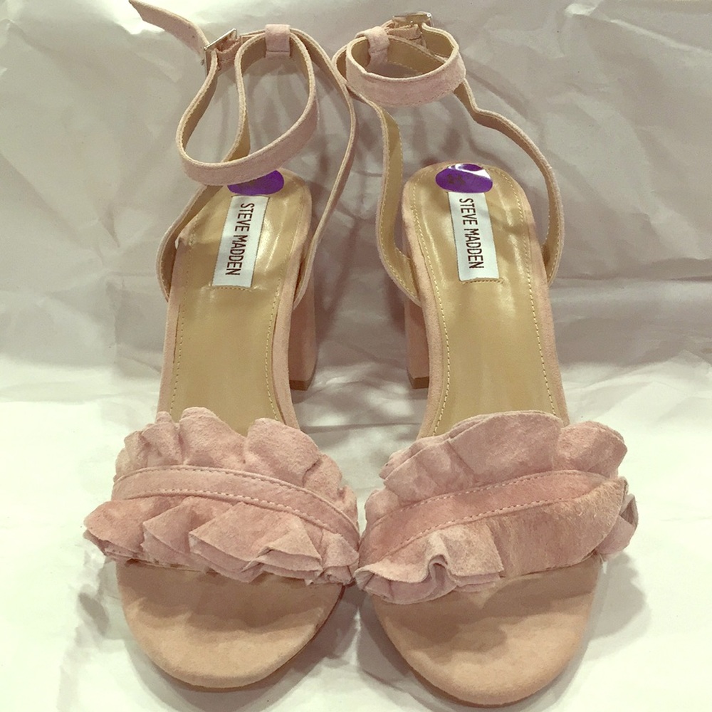 New Steve Madden women's pink chunky heel