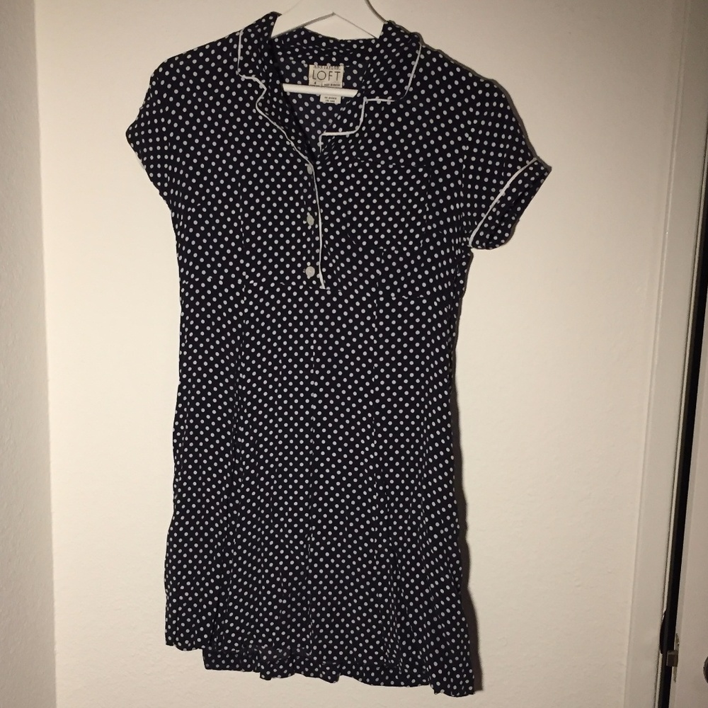 Vintage Look Ann Taylor sz4 Small Dress Polka Dot
