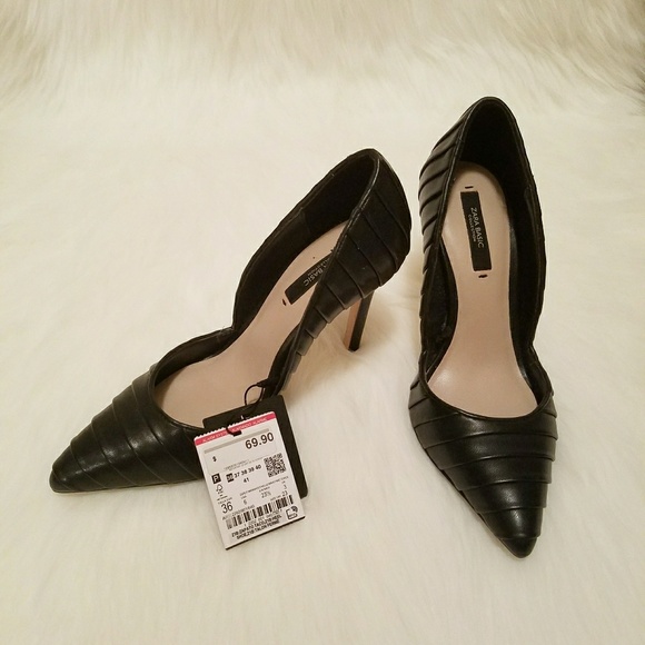 π NWT Zara Pleated Court Shoes - Picture 5 of 8