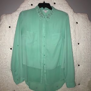 Candies button up with embellished collar