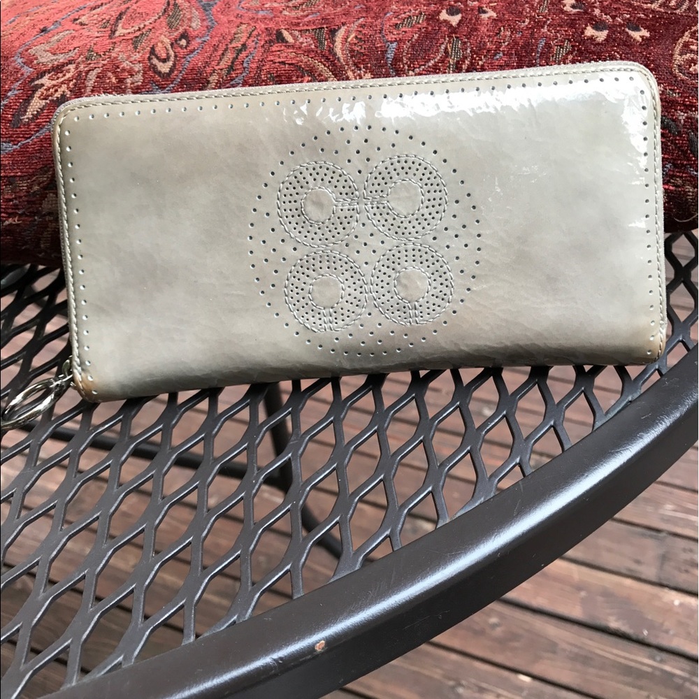 Coach Audrey Patent Leather Zip-around Wallet