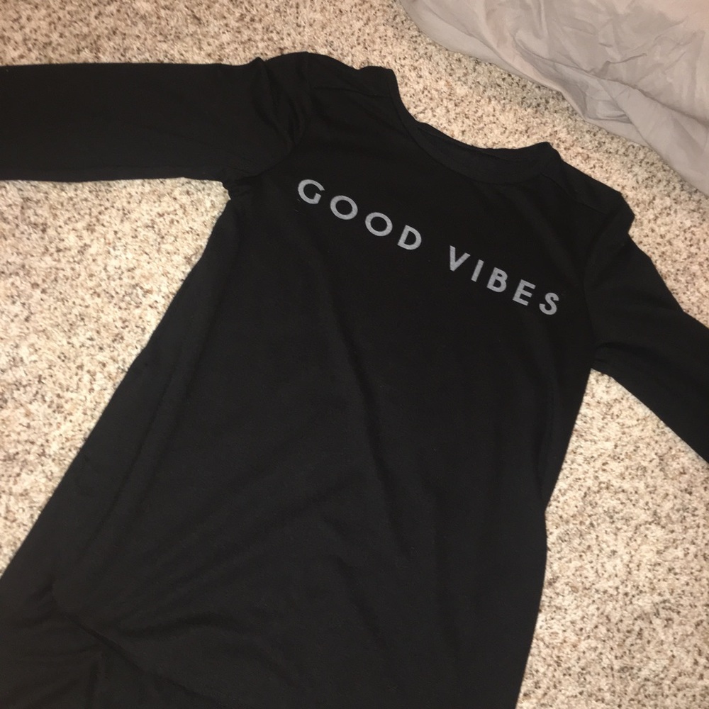 "good vibes" long sleeve shirt
