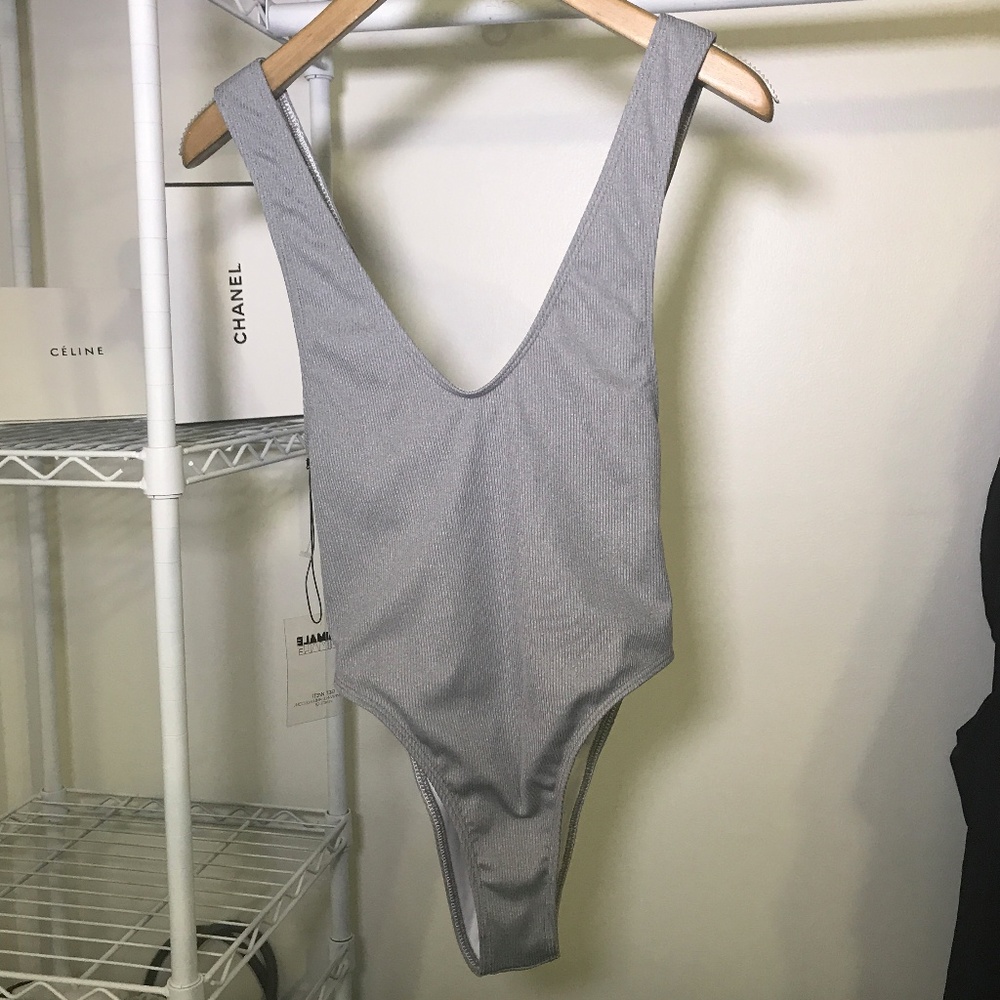 MINIMALE ANIMALE The Babe one piece in gray SMALL