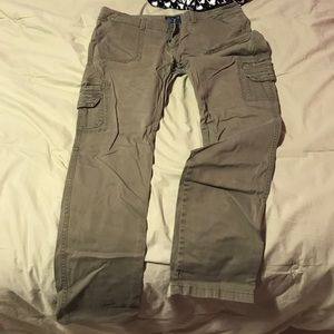 Army Green American Eagle Cargo Capris