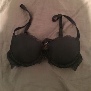Black lace bra