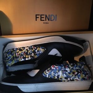 Fendi monster slip on