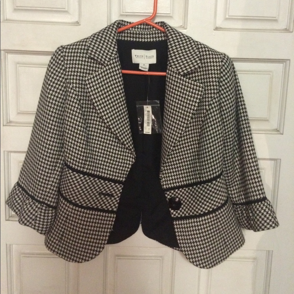 WHBM Houndstooth Blazer Size 0