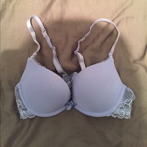 Periwinkle lace push up bra