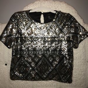 Embellished Sequin Forever 21 Top