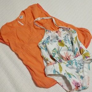 OLD NAVY swimsuit and cover-up 18-24m