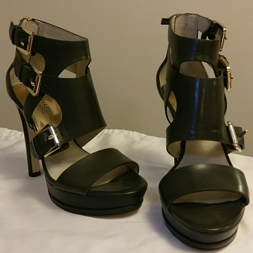 Michael Kors Green Heels.