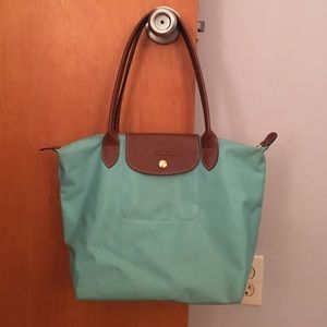 Small mint green longchamp (authentic)