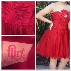 Red homecoming dress