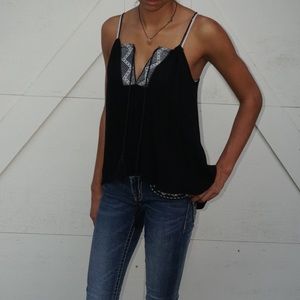 •BLACK PATTERNED String Tank•