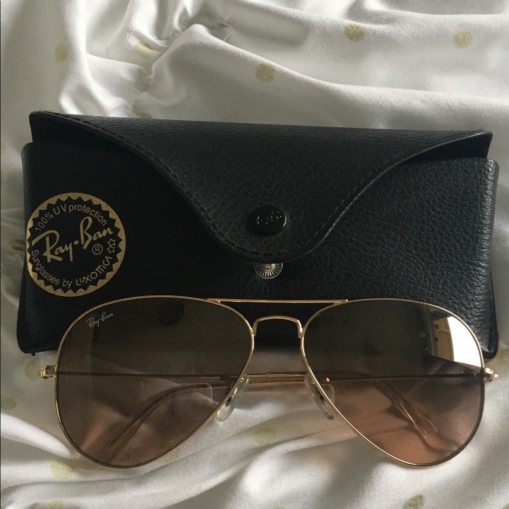Authentic Pink Gold Ray Bans