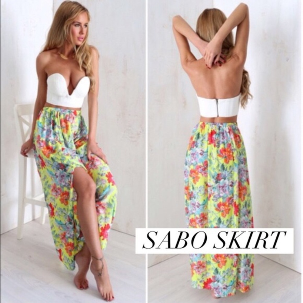 Sabo Skirt Maxi Floral Skirt