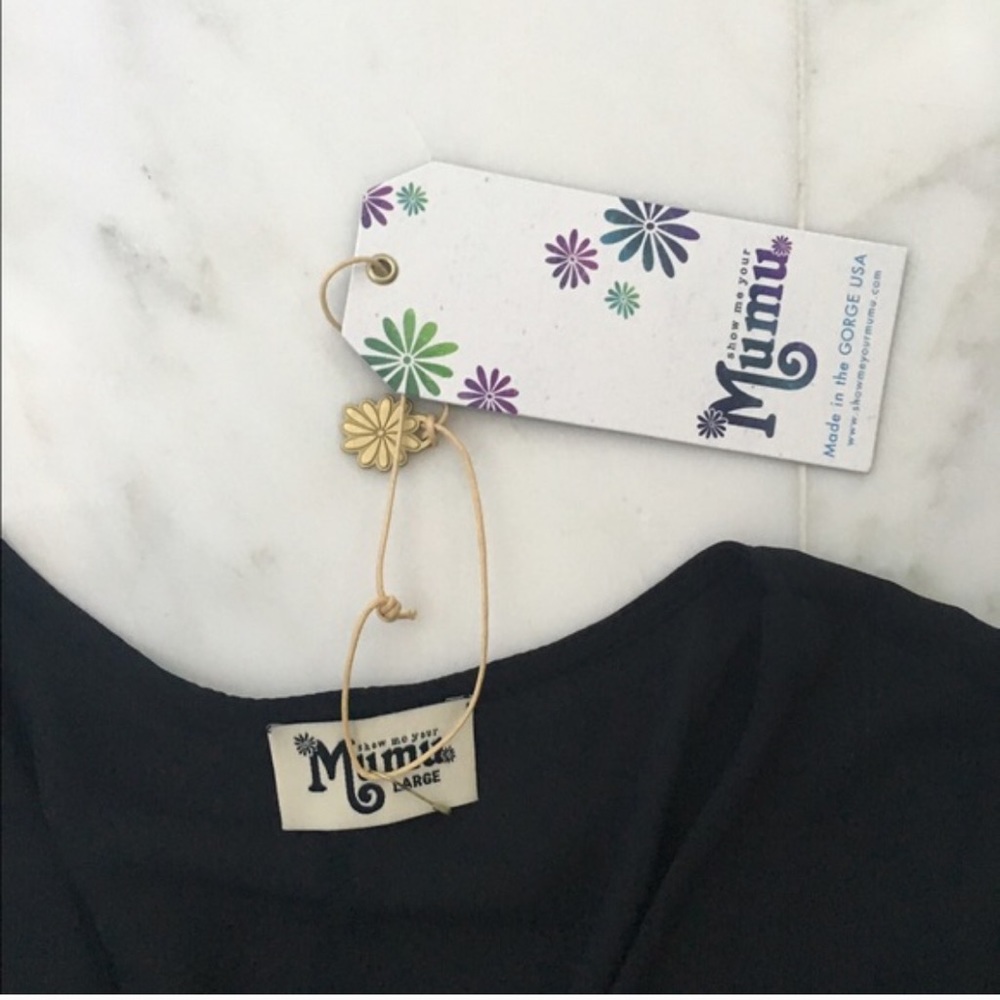 NWT Show Me Your MuMu tie crop top - Picture 4 of 4