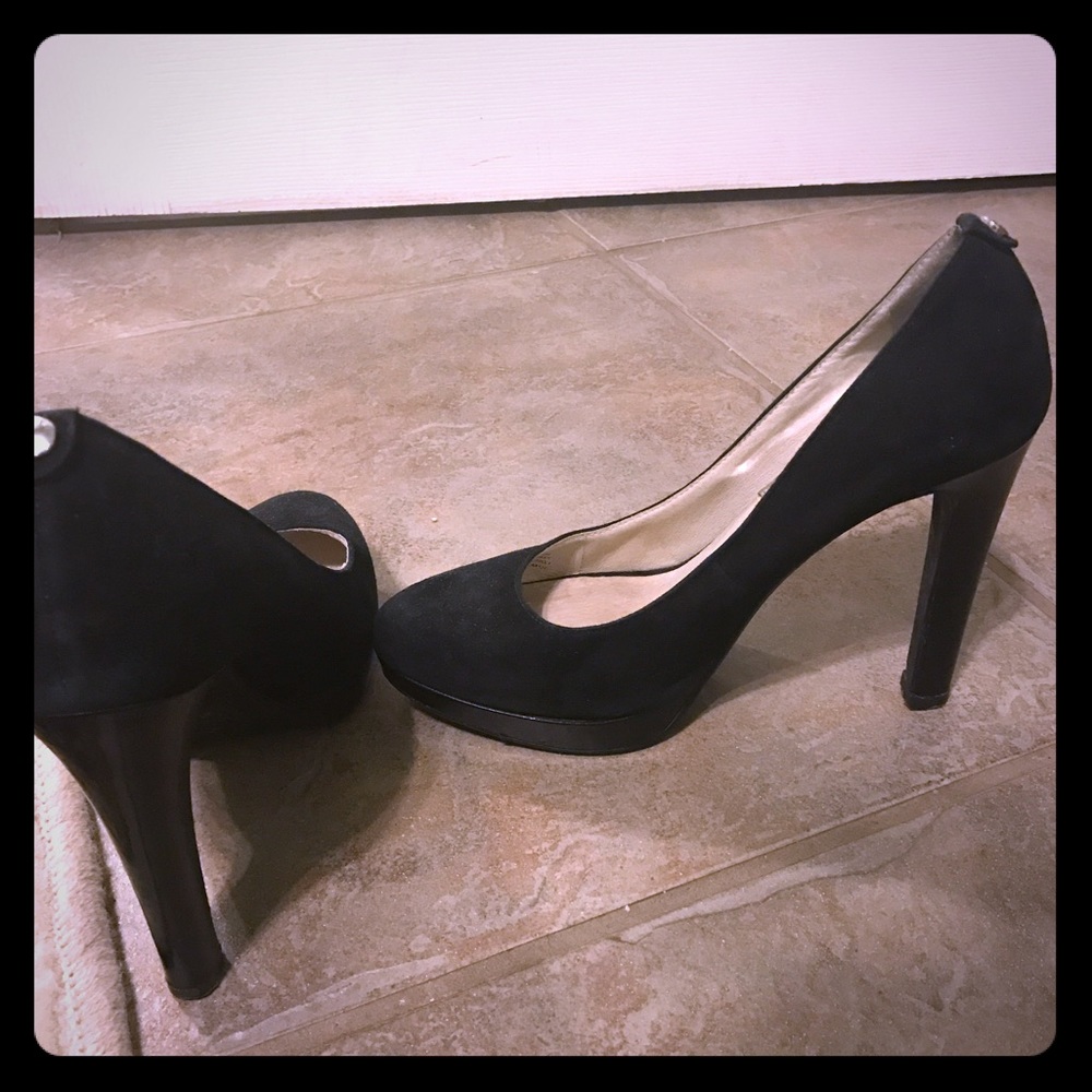 Michael Kors Black Suade Heels