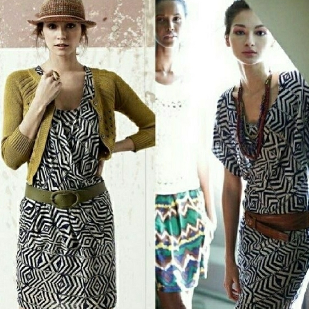ANTHROPOLOGIE Tracy Reese Counting Angles Dress P