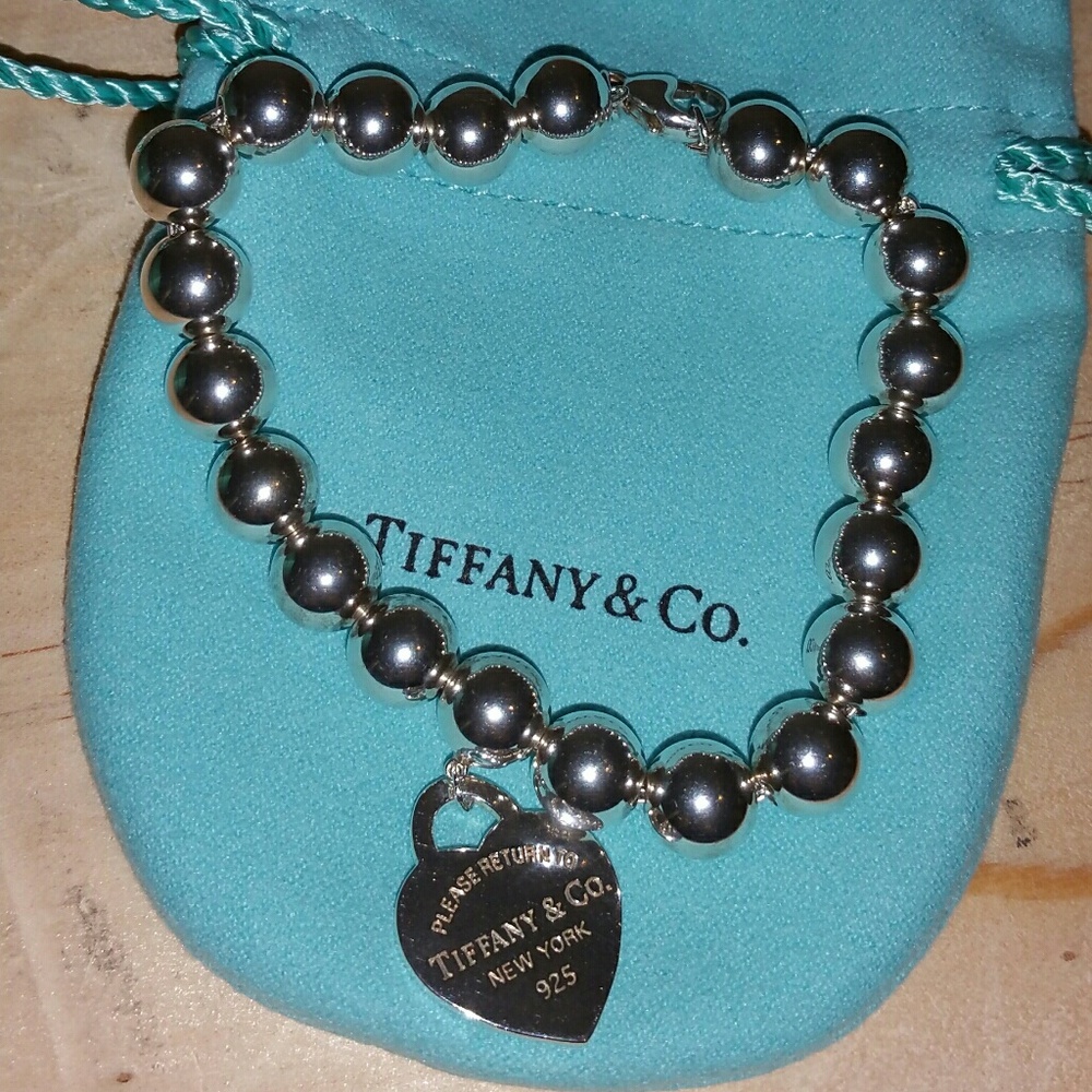 Silver bead Tiffany & Co. bracelet