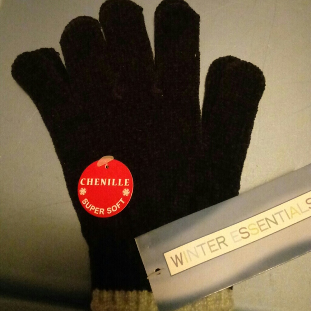 Chenille gloves