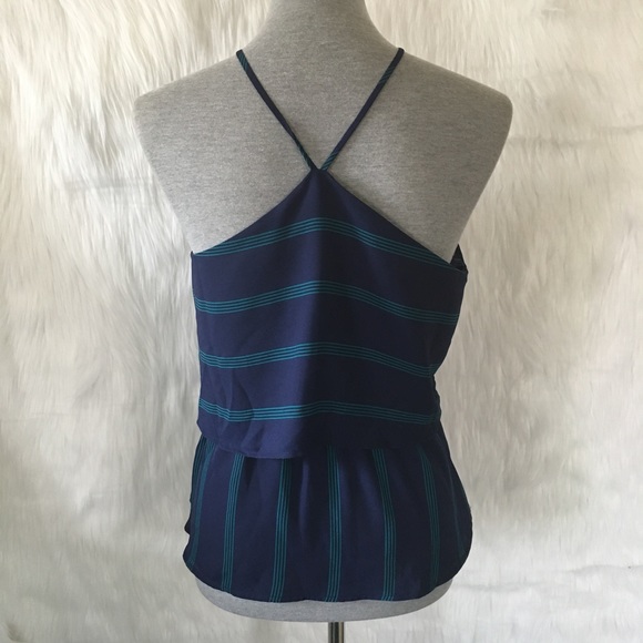 NWT Monteau High Neck Peplum Top - Picture 3 of 4