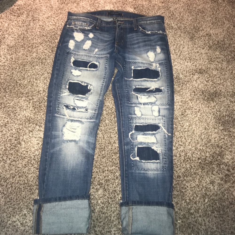 Flying Monkey Distressed Boyfriend Jeans