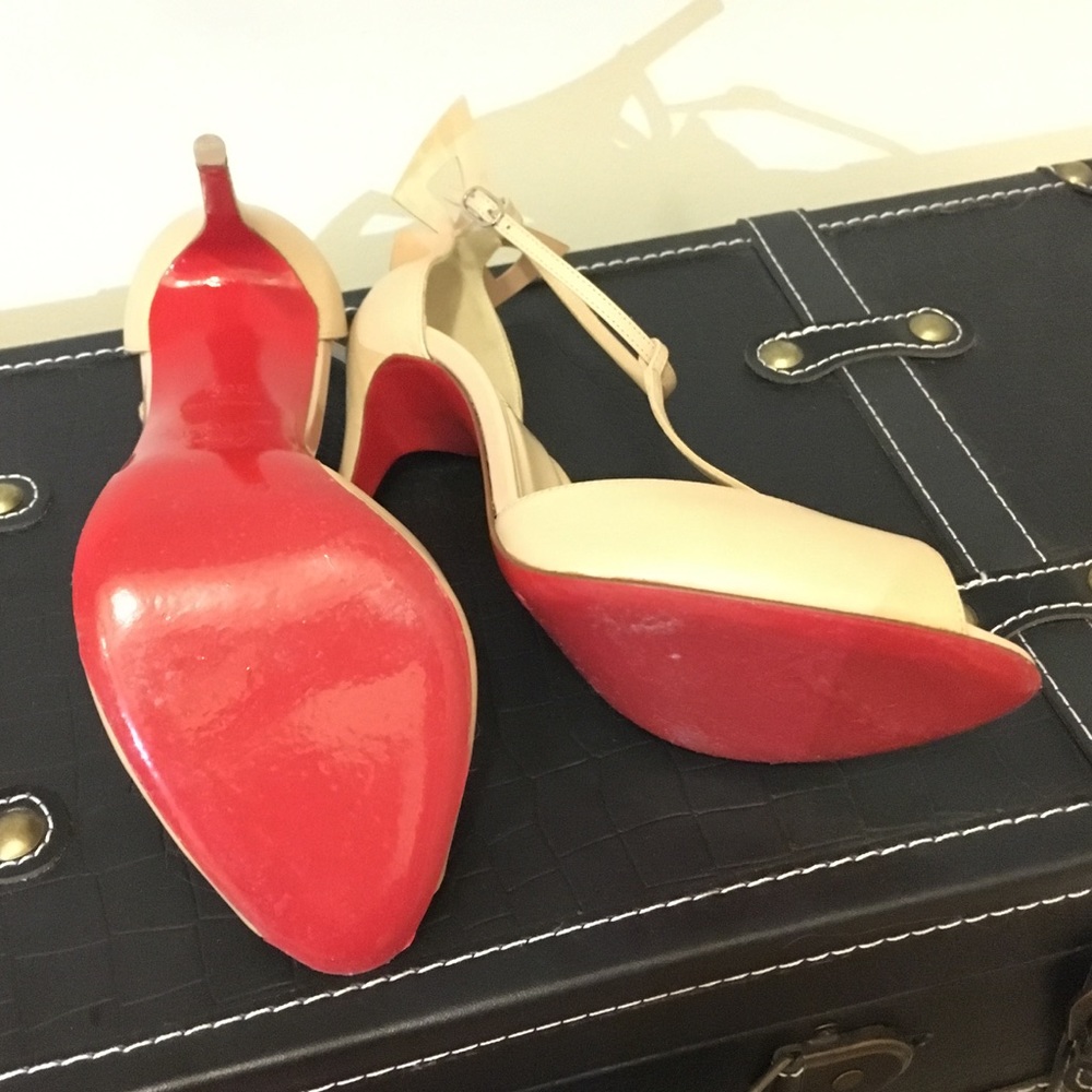 Louboutin Airbak Bow Dash Embellished Peep Toe 36 - Picture 8 of 8