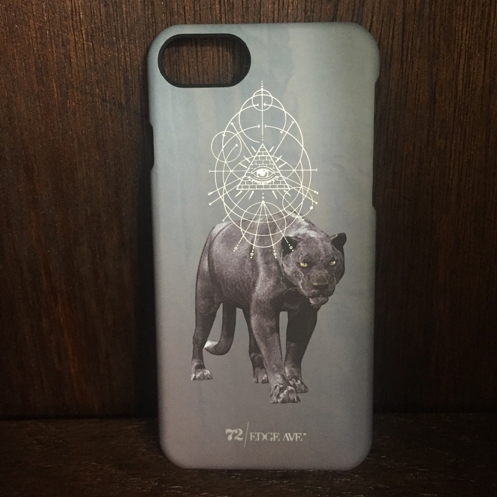 Silver watching eye tiger beast phonecase