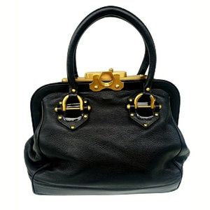 Zac Posen Aurora Satchel Bag Leather Suede