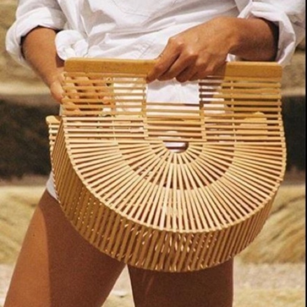 Bamboo rattan bag - make offers!!