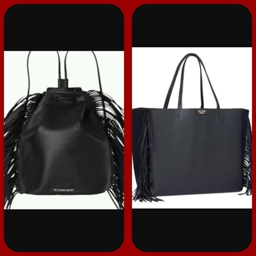 Two Victoria Secret Fringe Bags...Tote & BackPack