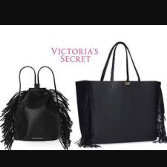 Two Victoria Secret Fringe Bags...Tote & BackPack - Picture 4 of 6