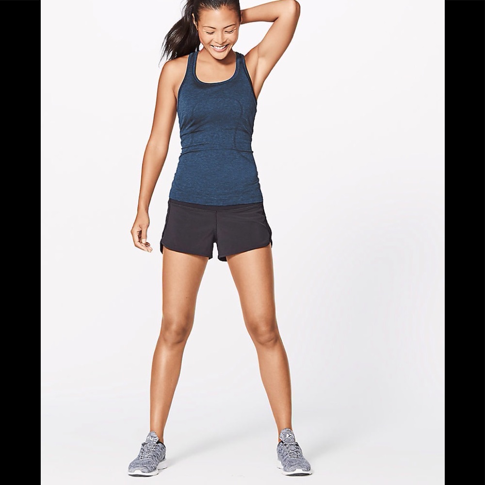 Lululemon Swiftly tech tank blue/black Sz6
