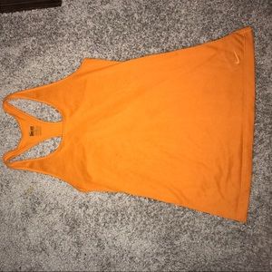 Orange Nike Workout Dri-Fit Tank Top