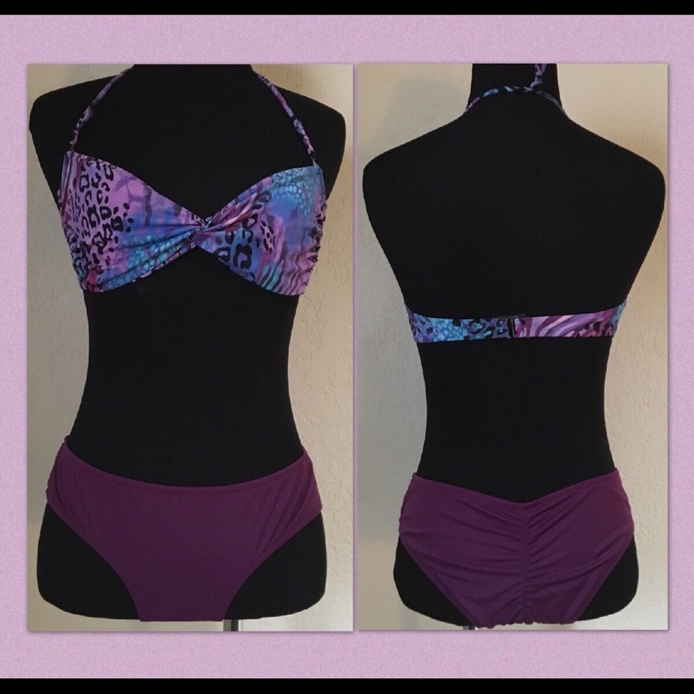 🍑 Victoria's Secret Purple Cheeky Swim Bottoms