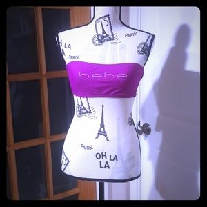 Bebe bikini strapless top