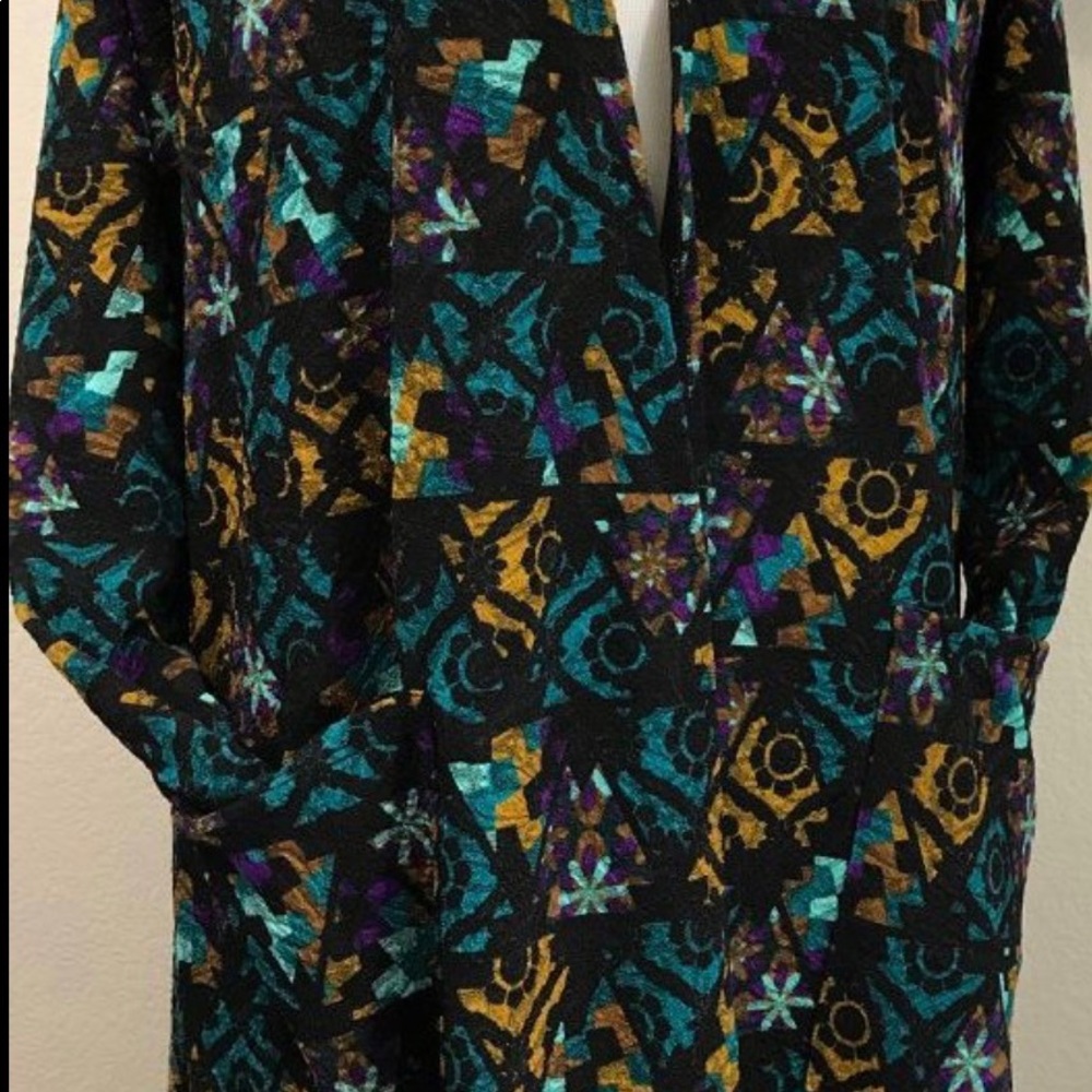 Lularoe Sarah! Aztec print! Black background!