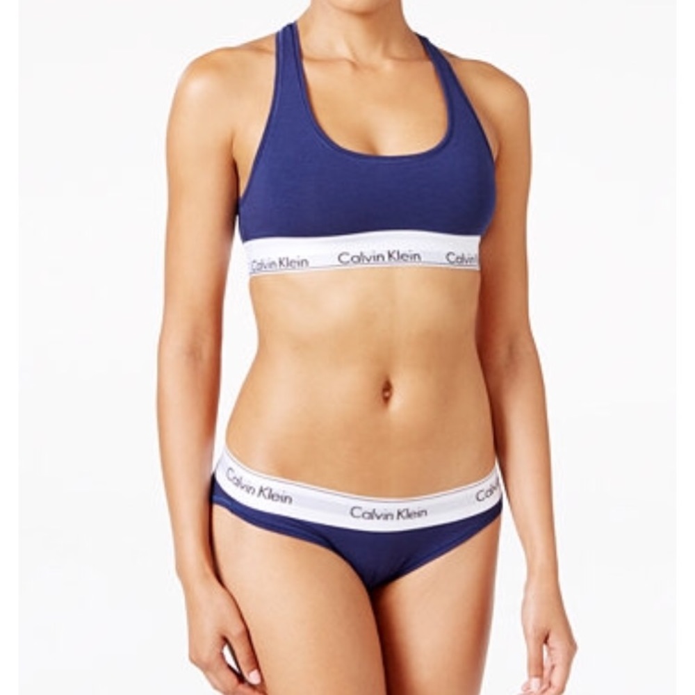 Calvin Klein Navy Bra & Underwear Set