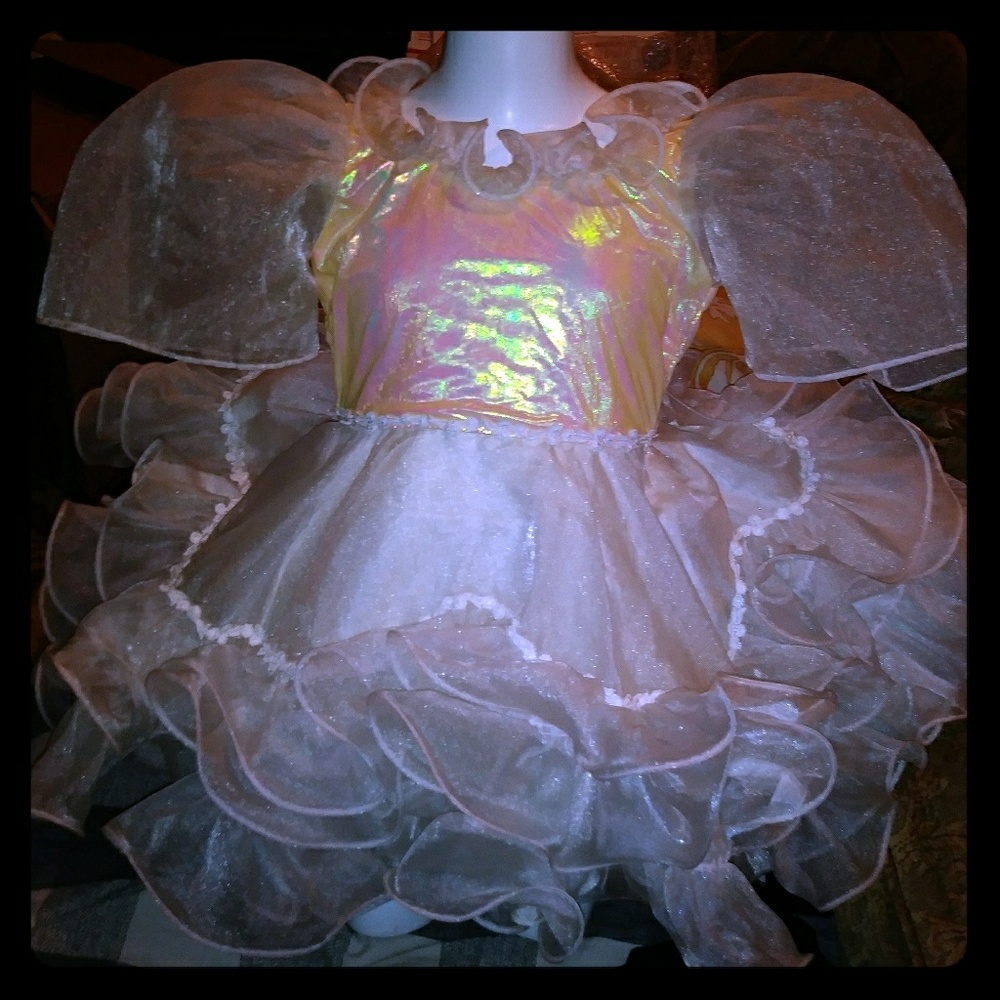 VINTAGE Beautiful iridescent multiple layers dress