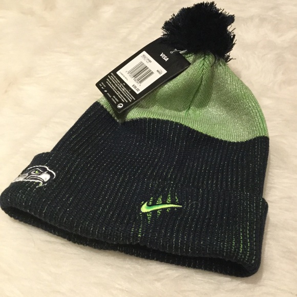 NWT Nike Seahawks Shimmer StockingCap - Picture 2 of 5