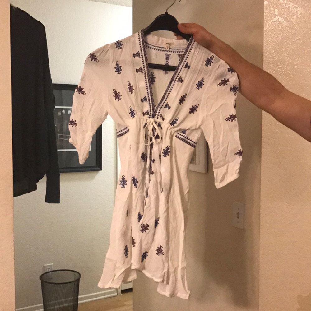 White embroidered dress