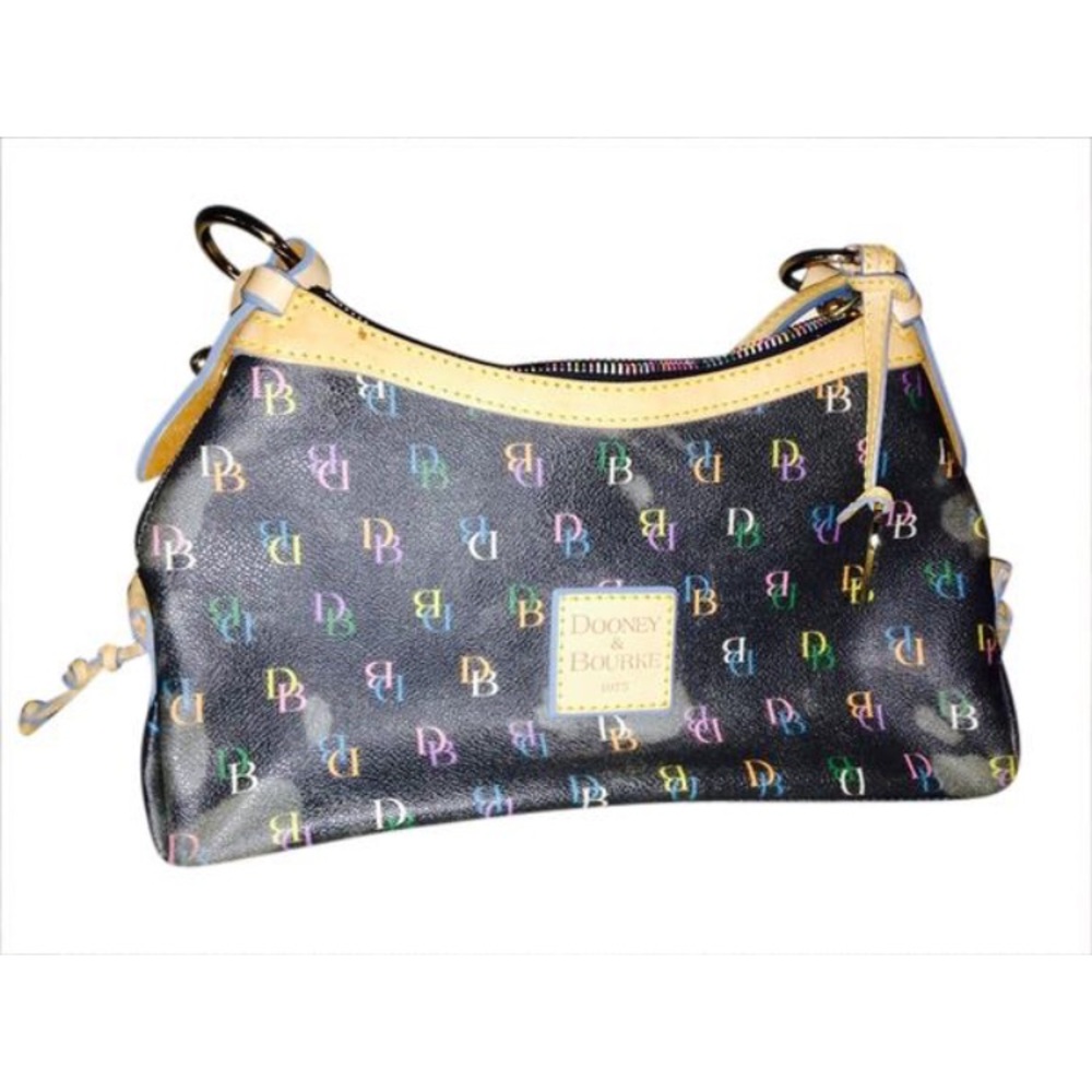 Dooney and Burke monogrammed shoulder bag