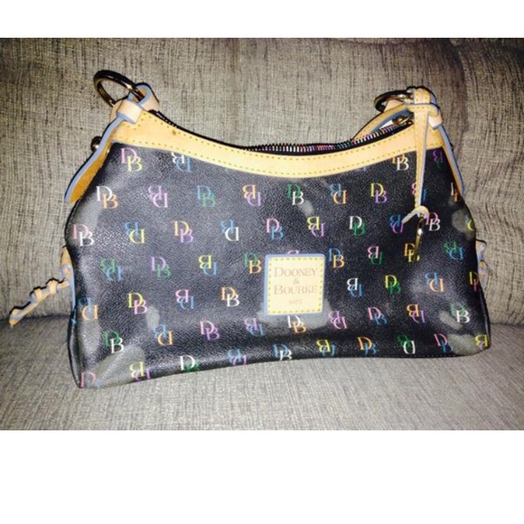 Dooney and Burke monogrammed shoulder bag - Picture 2 of 2