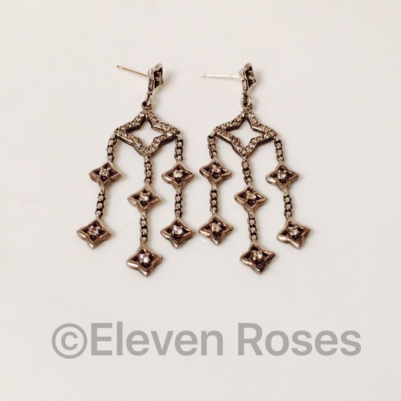 David Yurman Diamond Chandelier Dangle Earrings - Picture 6 of 6