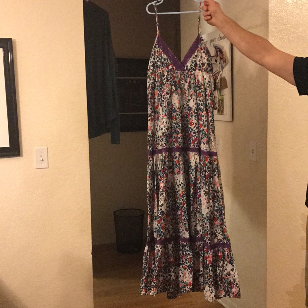 Floral print maxi dress