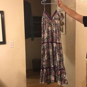 Floral print maxi dress