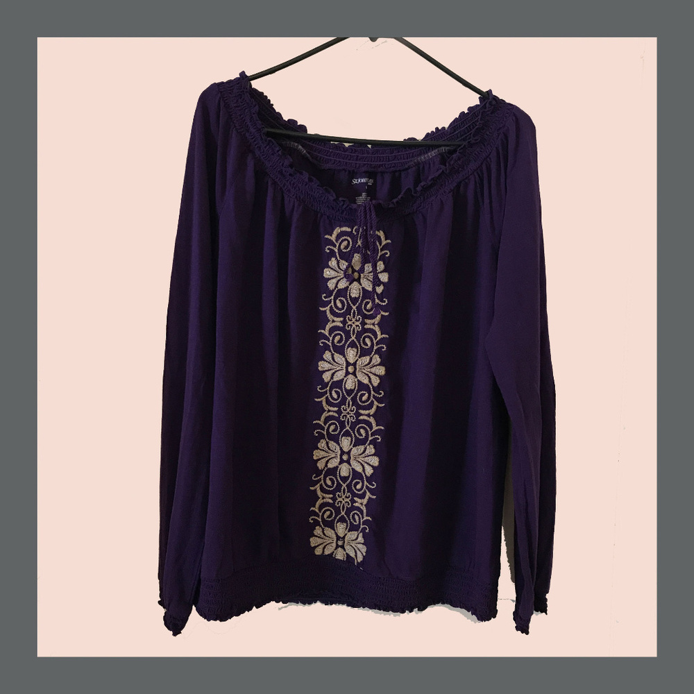 Purple Boho Shirt