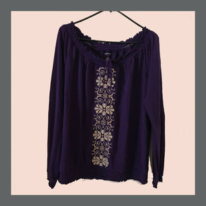 Purple Boho Shirt